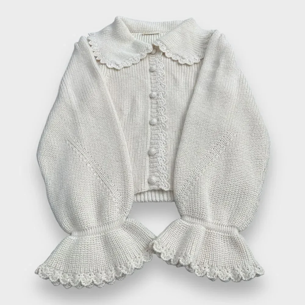 NWOT Doen Heleine Cardigan Hand knitted Women's Size Medium - Picture 5 of 13